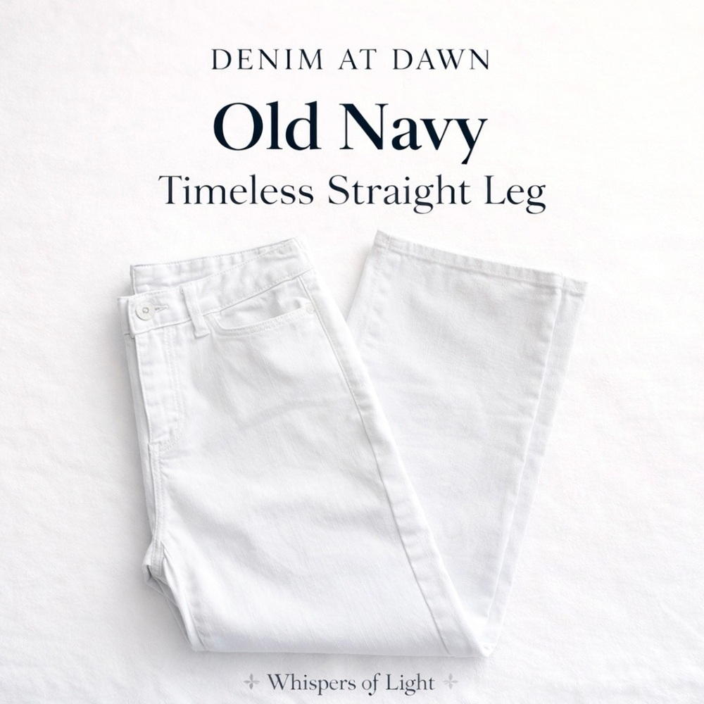 Old Navy White Skinny Pants | Stretch Cotton | Size 8